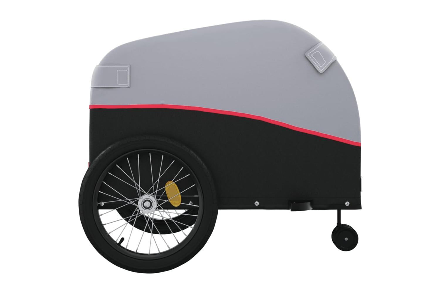 Vidaxl Bike Trailer Black And Red 45 Kg Iron-7