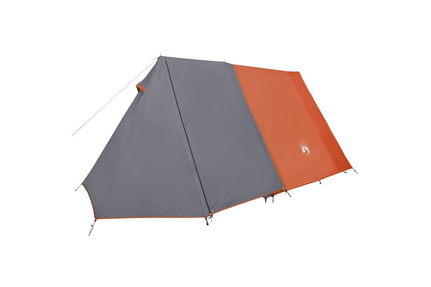 Vidaxl Camping Tent 3-person Grey And Orange Waterproof-5