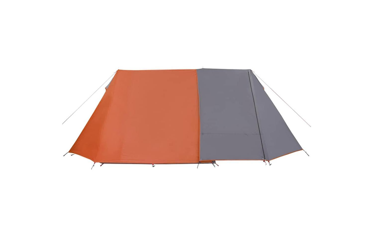 Vidaxl Camping Tent 3-person Grey And Orange Waterproof-8