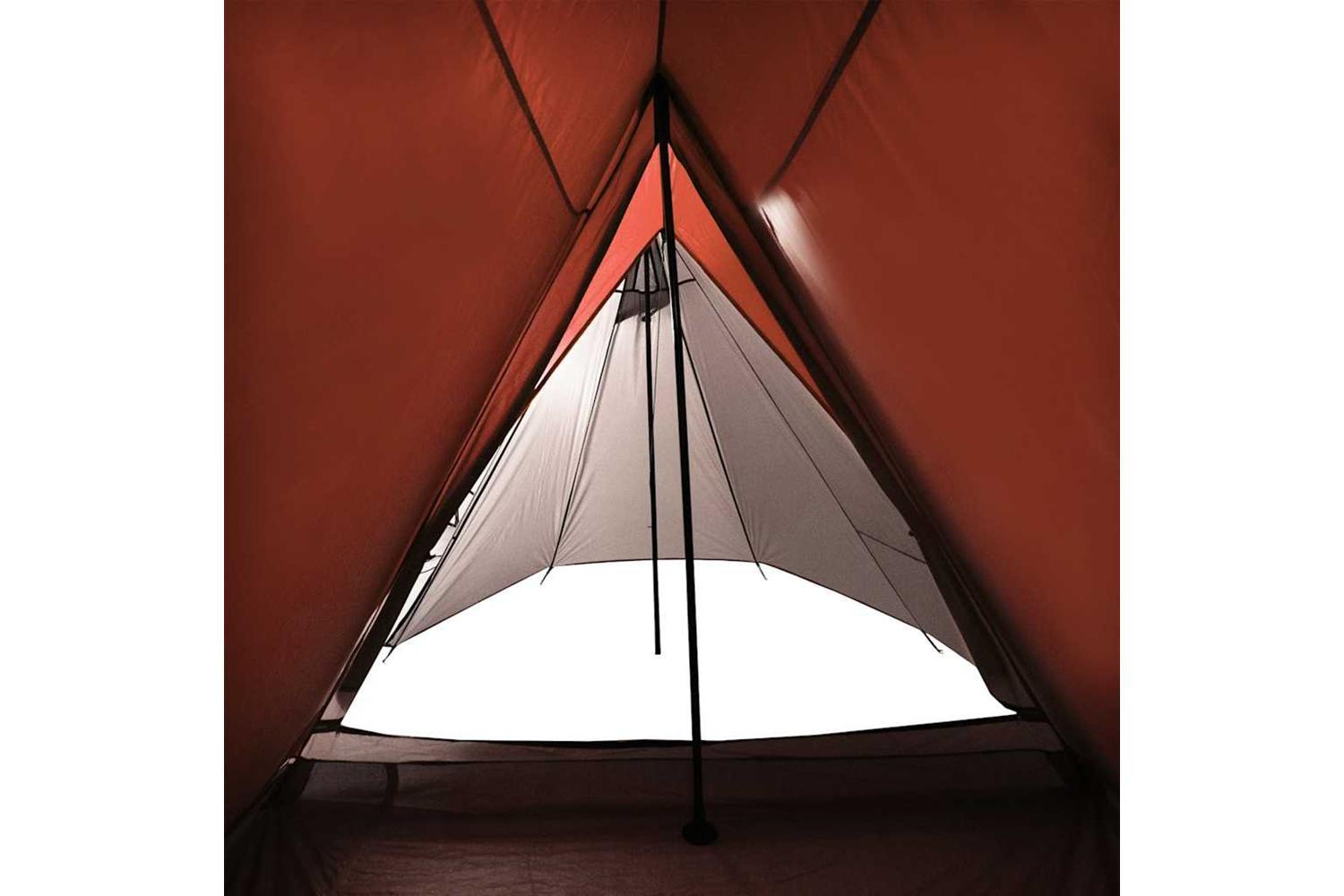 Vidaxl Camping Tent 3-person Grey And Orange Waterproof-10