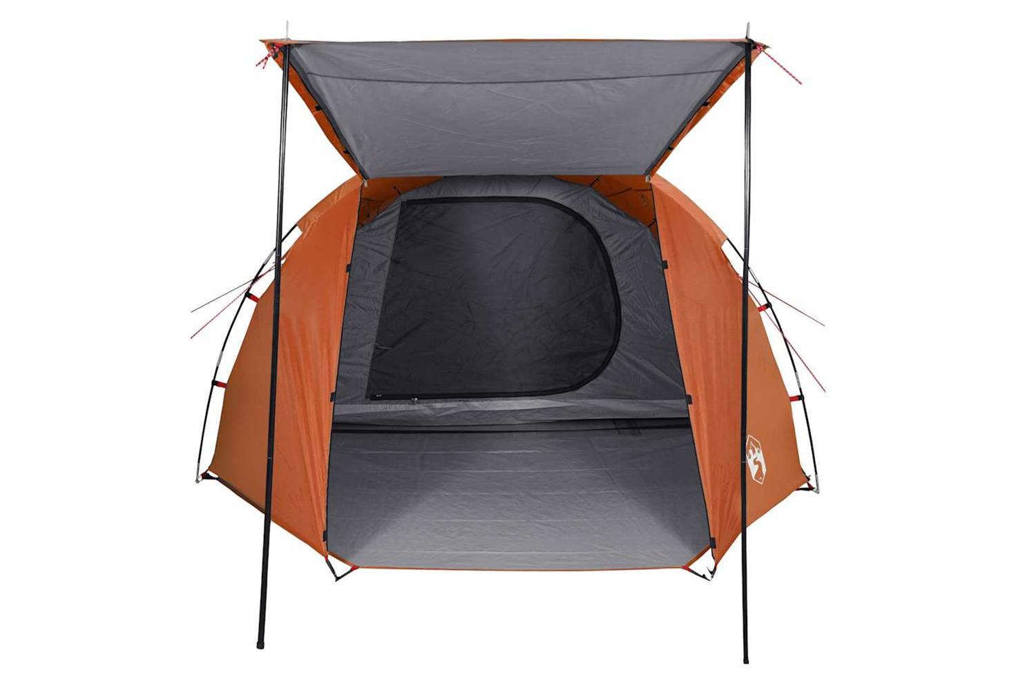 Vidaxl Camping Tent Tunnel 4-person Grey And Orange Waterproof-7