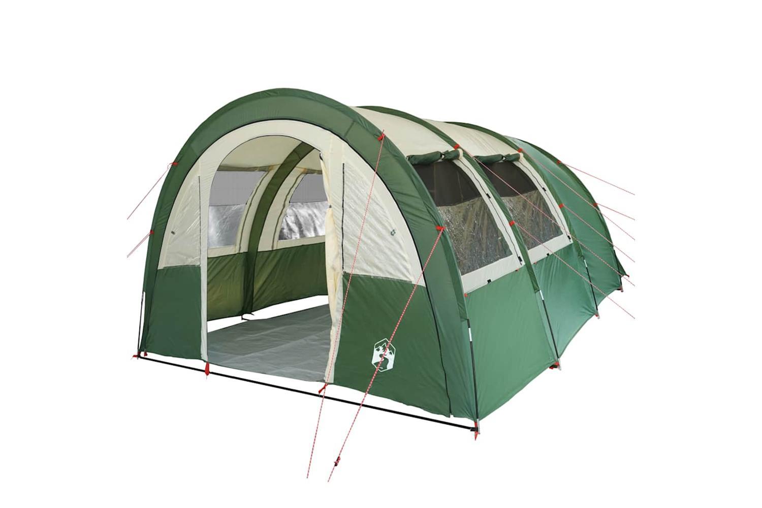 Vidaxl Camping Tent Tunnel 4-person Green Waterproof-4