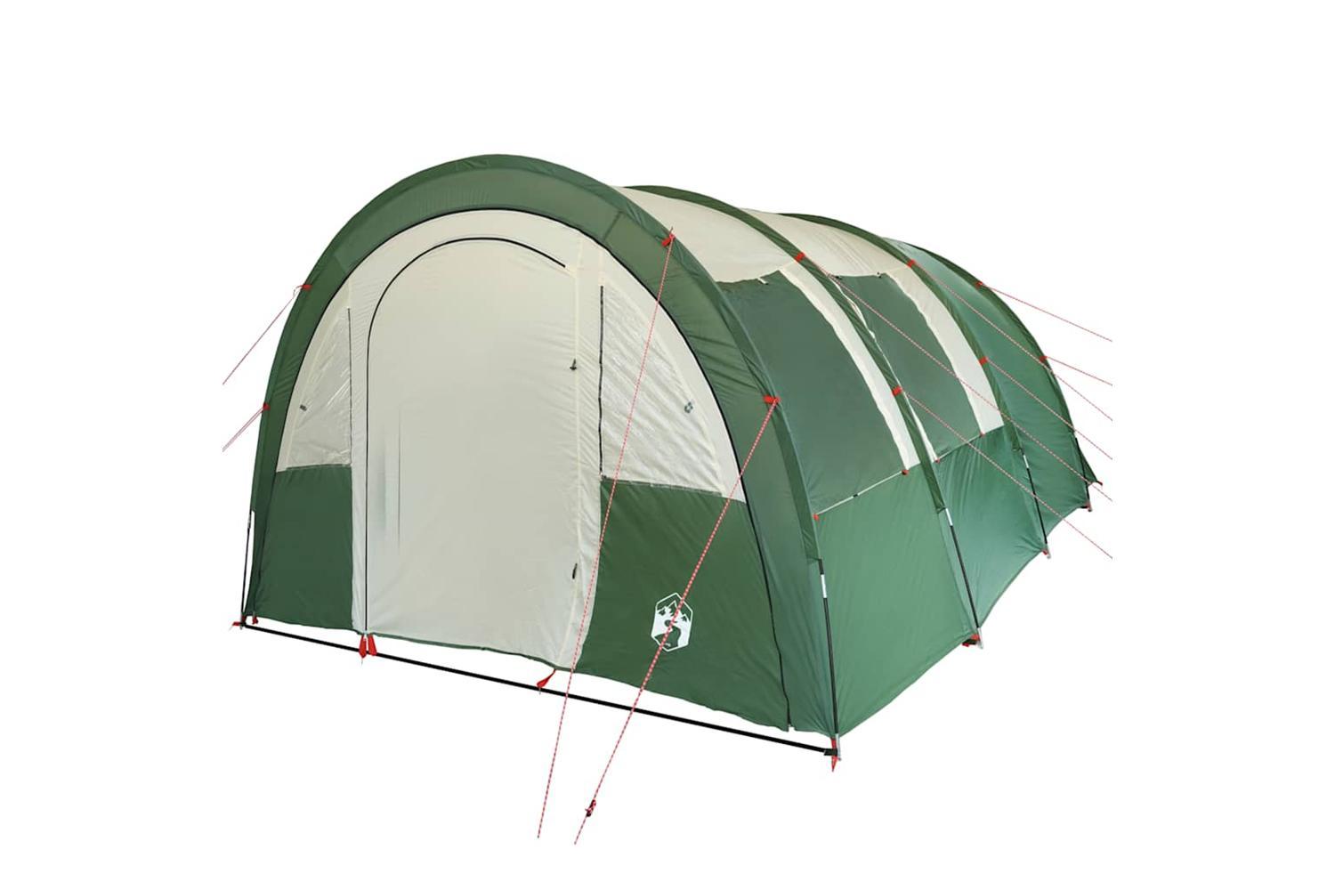 Vidaxl Camping Tent Tunnel 4-person Green Waterproof-5