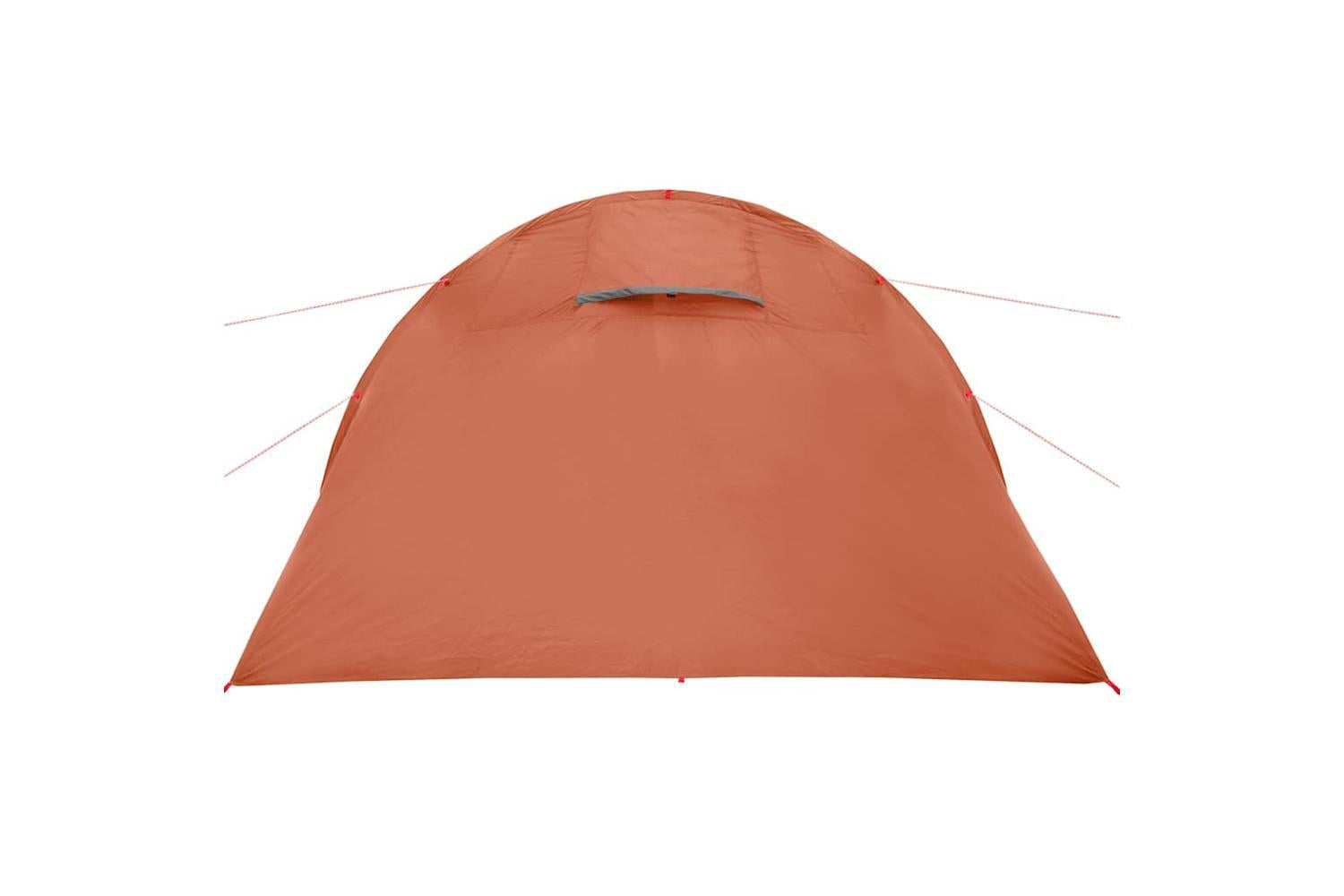 Vidaxl Camping Tent Tunnel 4-person Grey And Orange Waterproof-9