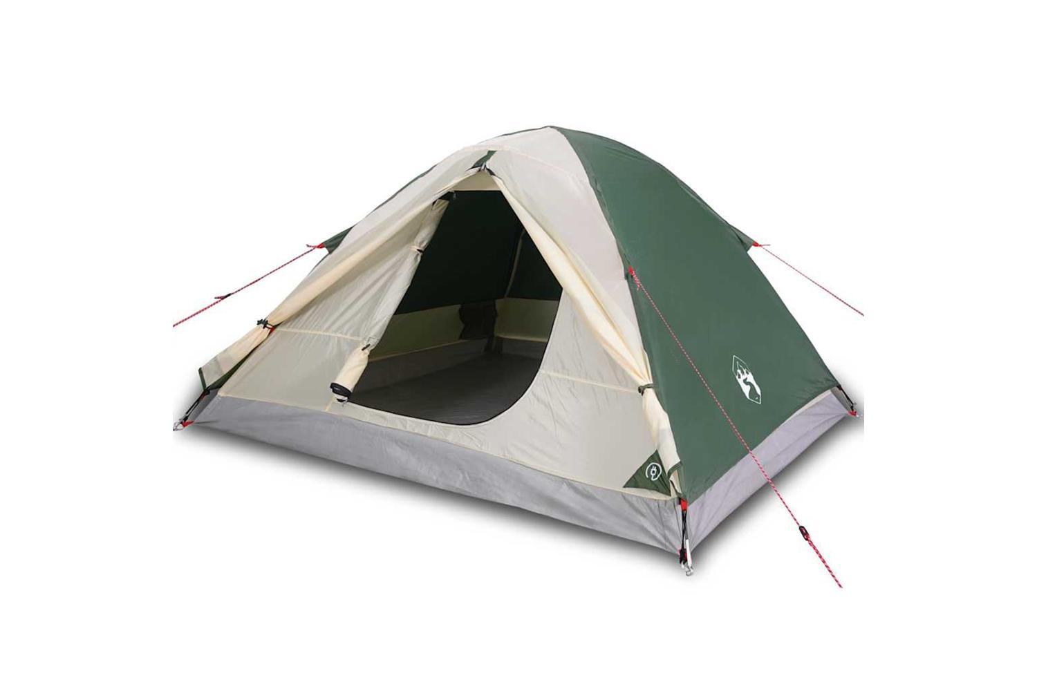 Vidaxl Camping Tent Dome 3-person Green Waterproof-2