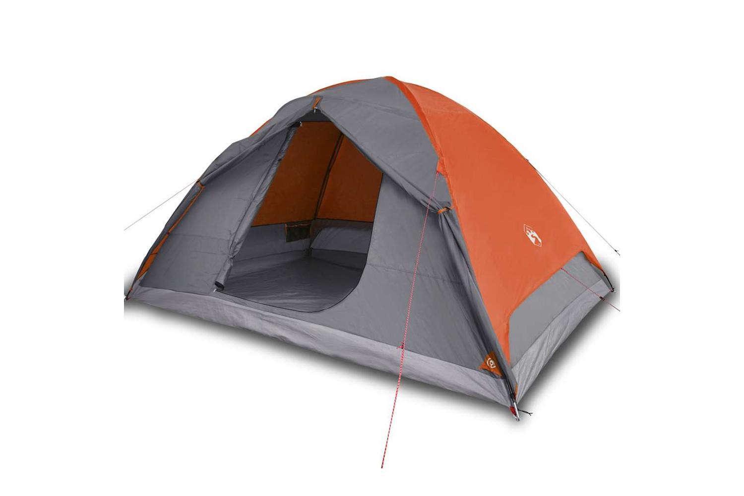 Vidaxl Camping Tent Dome 6-person Orange Waterproof