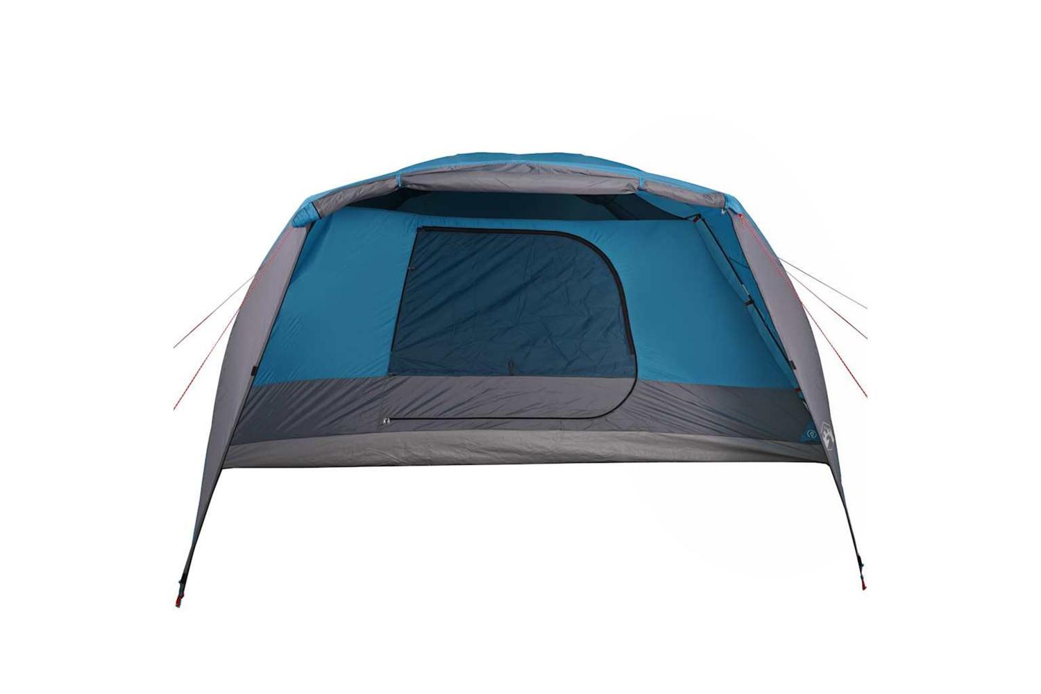 Vidaxl Camping Tent With Porch 4-person Blue Waterproof-7
