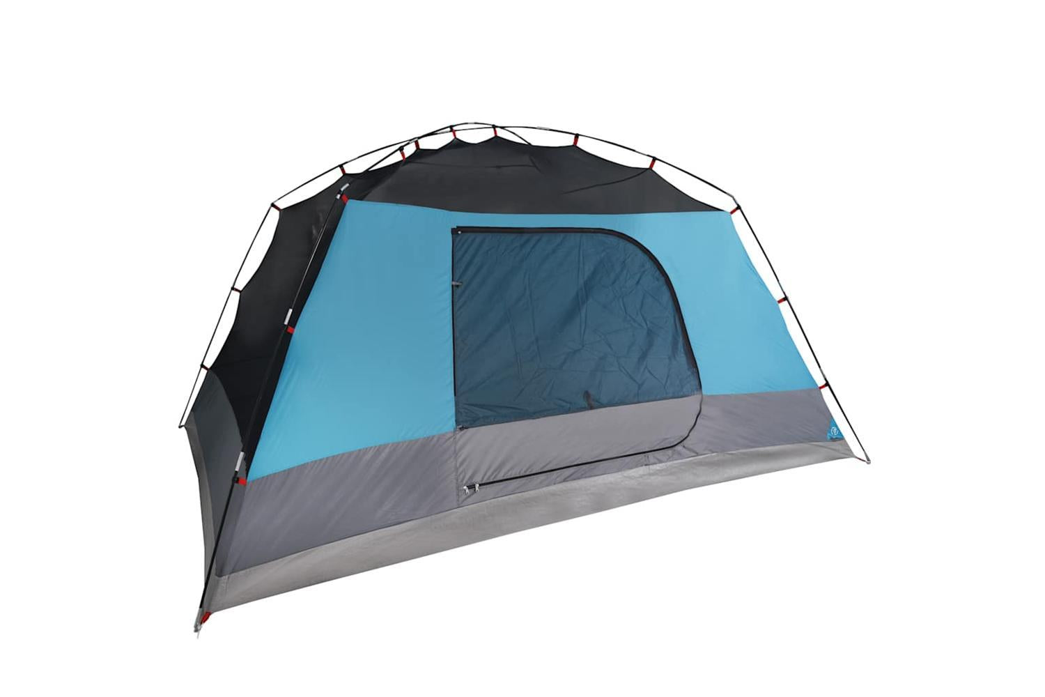 Vidaxl Camping Tent With Porch 4-person Blue Waterproof-8