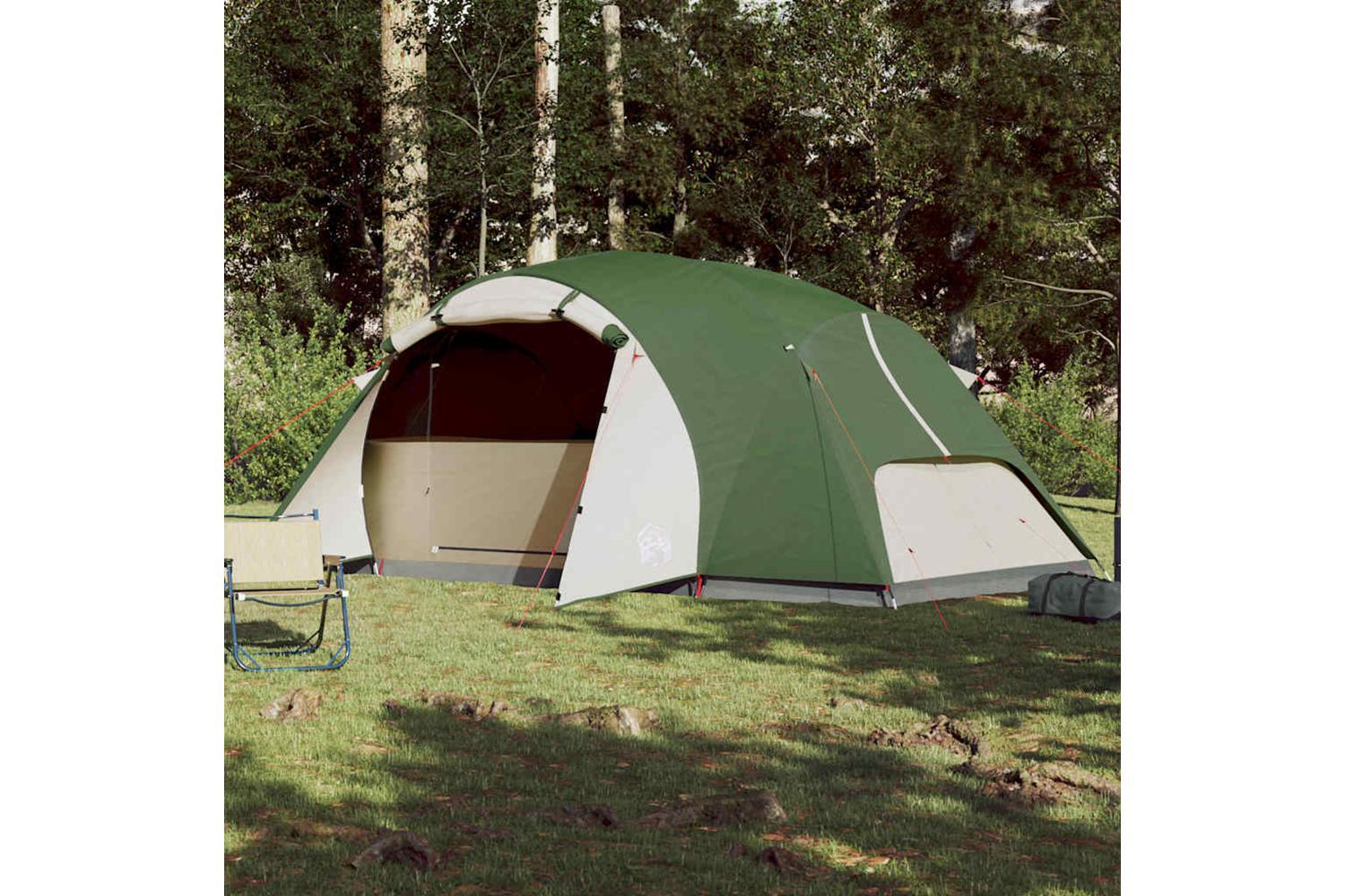 Vidaxl Family Tent Crossvent 8-person Green Waterproof-3