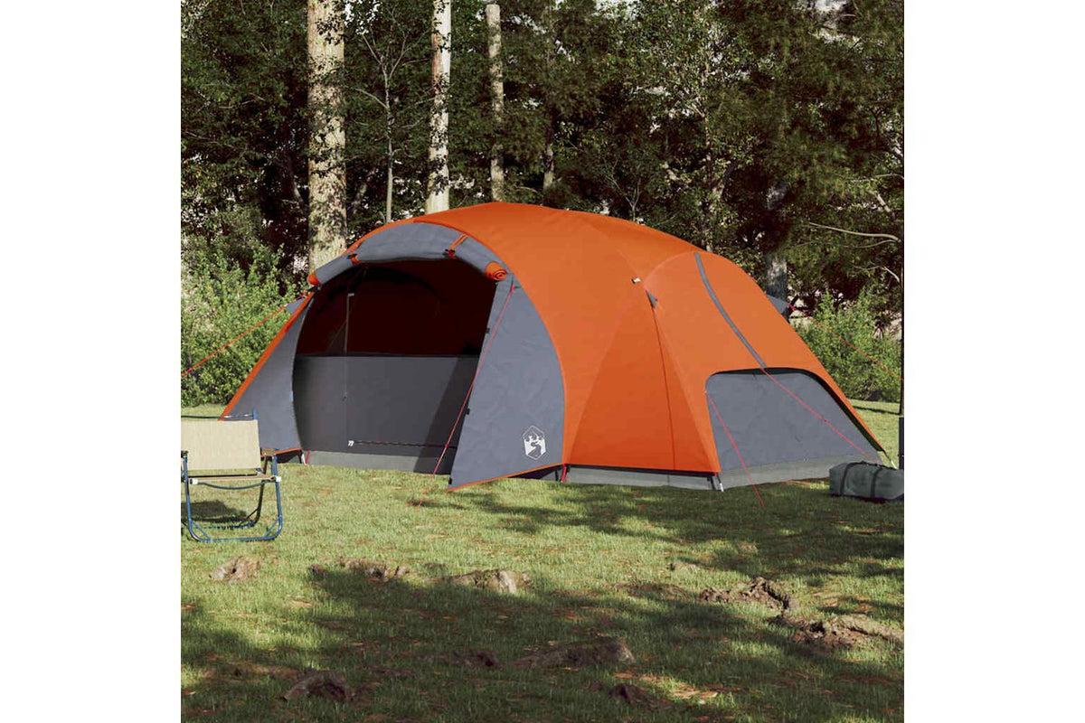 Vidaxl Family Tent Crossvent 8-person Orange Waterproof-3