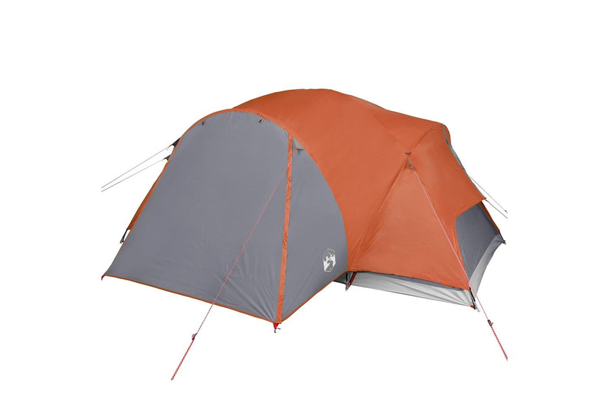 Vidaxl Family Tent Crossvent 8-person Orange Waterproof-6