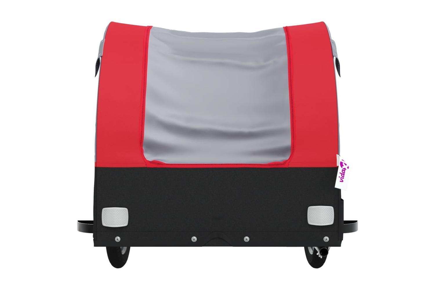 Vidaxl Bike Trailer Black And Red 30 Kg Iron-6