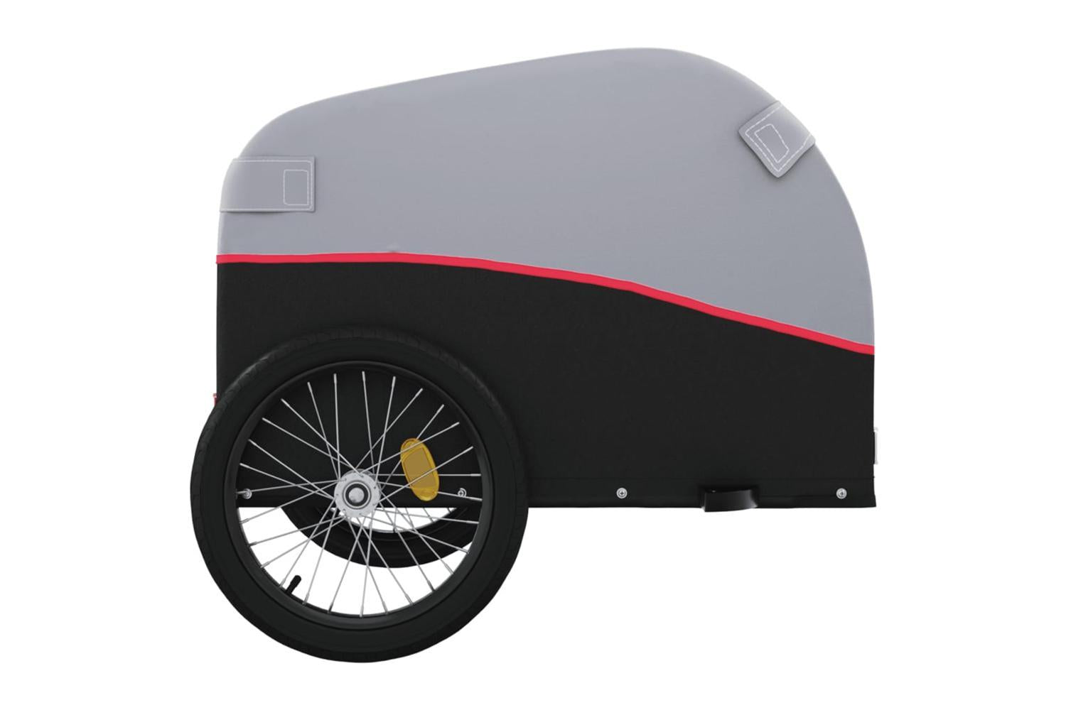 Vidaxl Bike Trailer Black And Red 30 Kg Iron-7