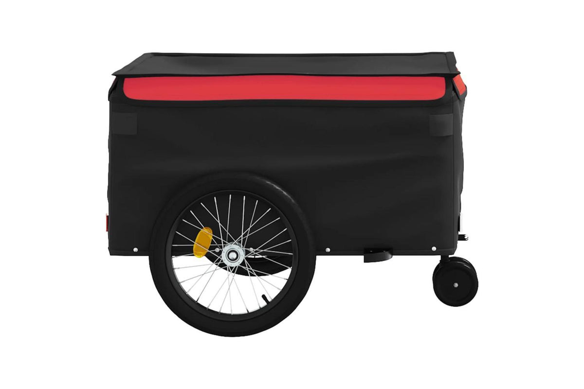 Vidaxl Bike Trailer Black And Red 45 Kg Iron-7