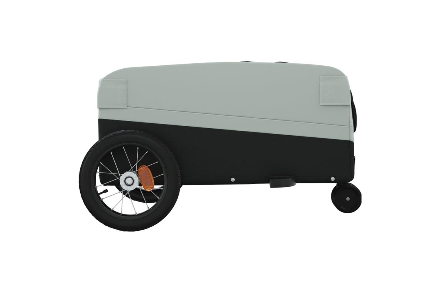 Vidaxl Bike Trailer Black And Grey 30 Kg Iron-7