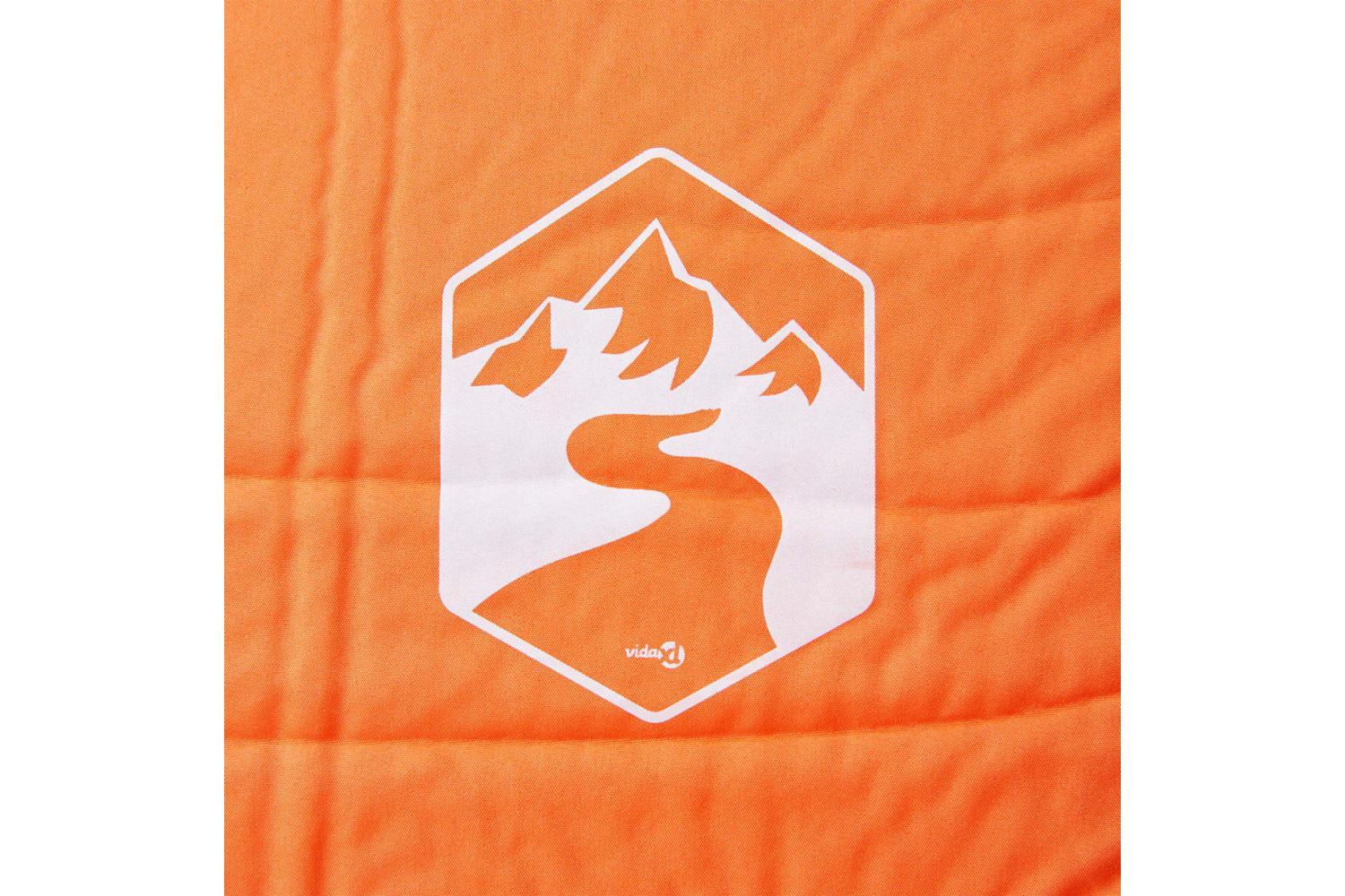 Vidaxl Self Inflating Camping Mattress With Pillow 1-person Orange-3