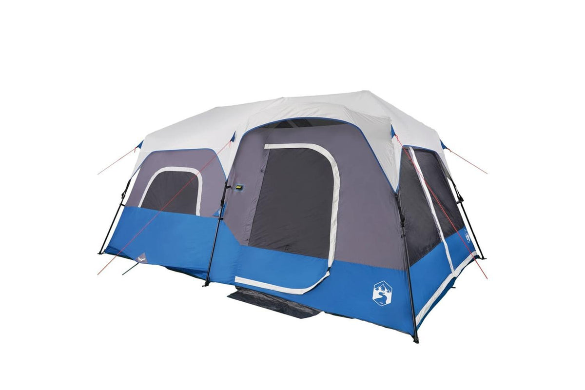 Vidaxl Family Tent With Led 9-person Light Blue Quick Release-6