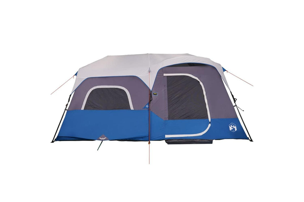 Vidaxl Family Tent With Led 9-person Light Blue Quick Release-7