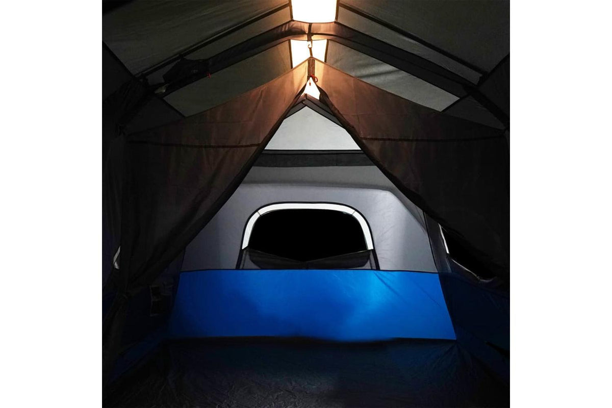 Vidaxl Family Tent With Led 9-person Light Blue Quick Release-10