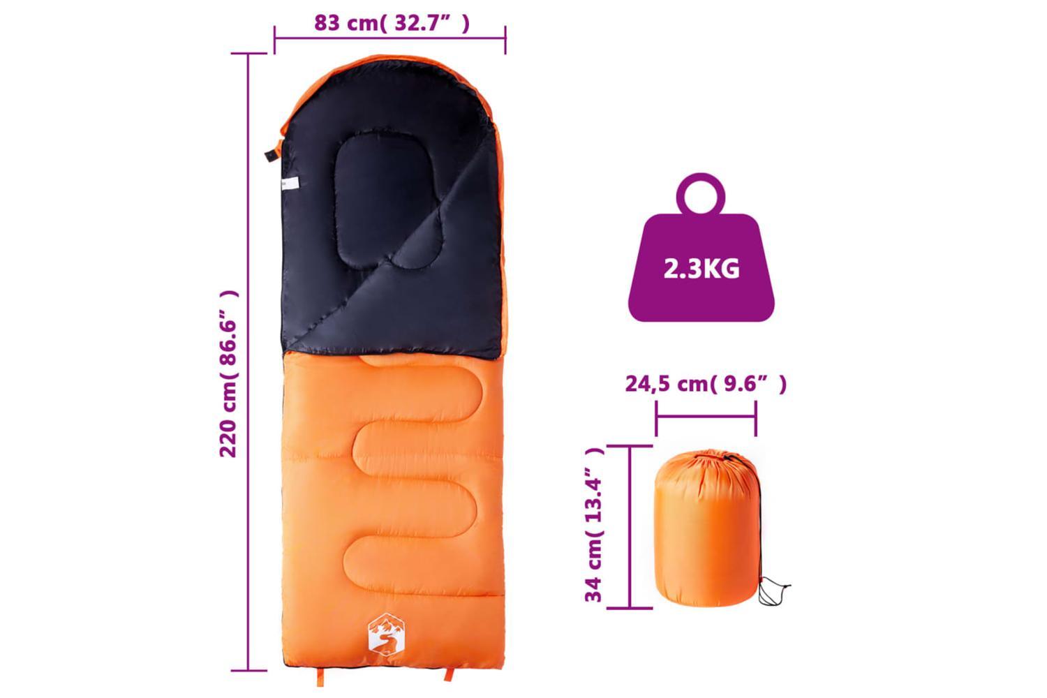 Vidaxl Sleeping Bag For Adults Camping 3-4 Seasons-5