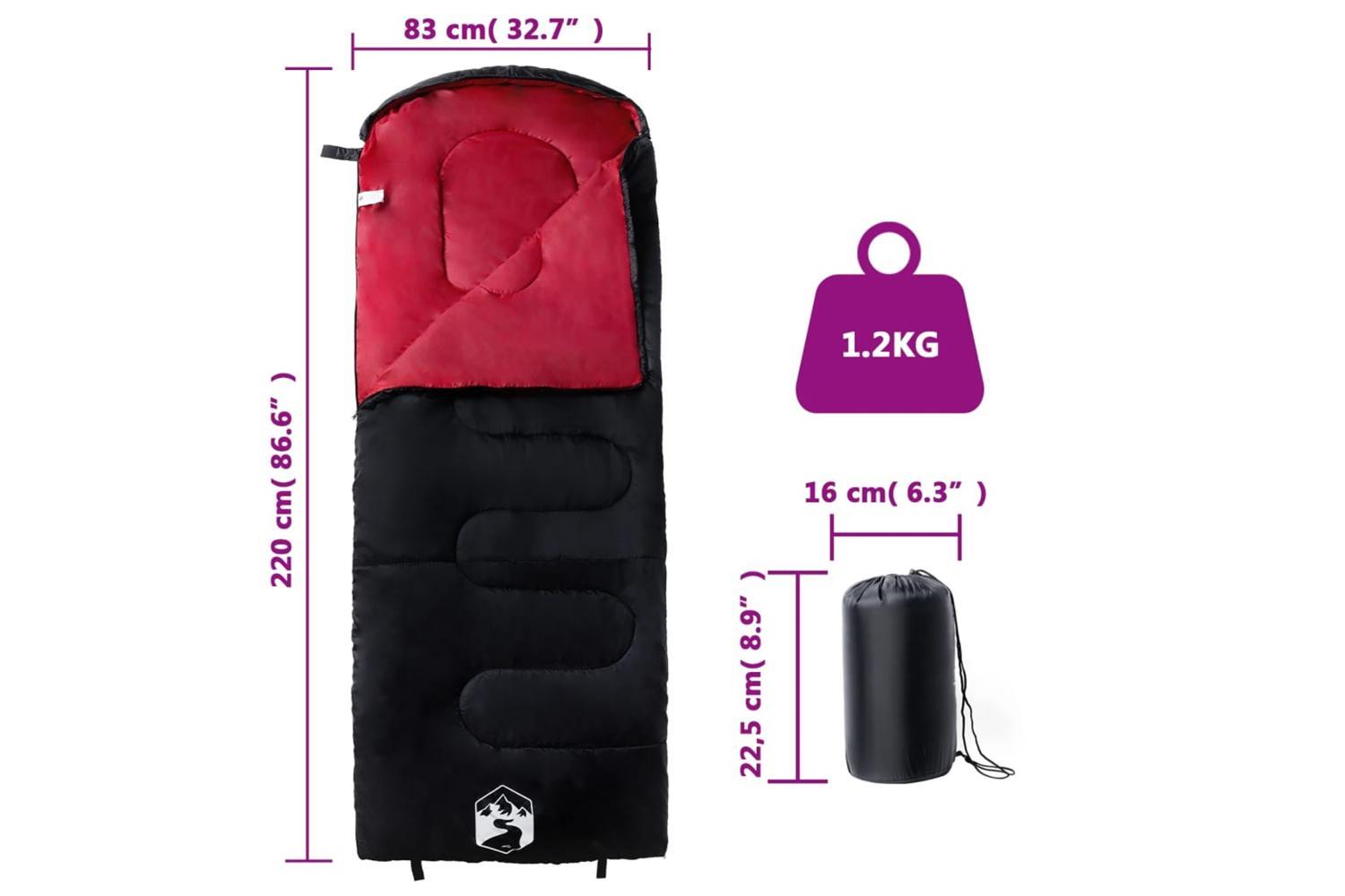 Vidaxl Sleeping Bag For Adults Camping 3-4 Seasons-5