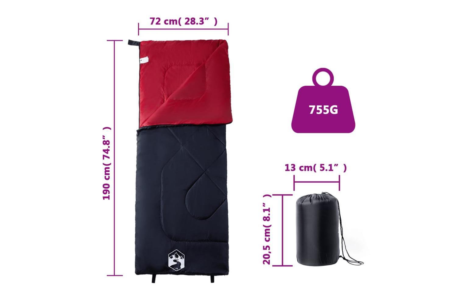 Vidaxl Sleeping Bag For Adults Camping 3 Seasons-5