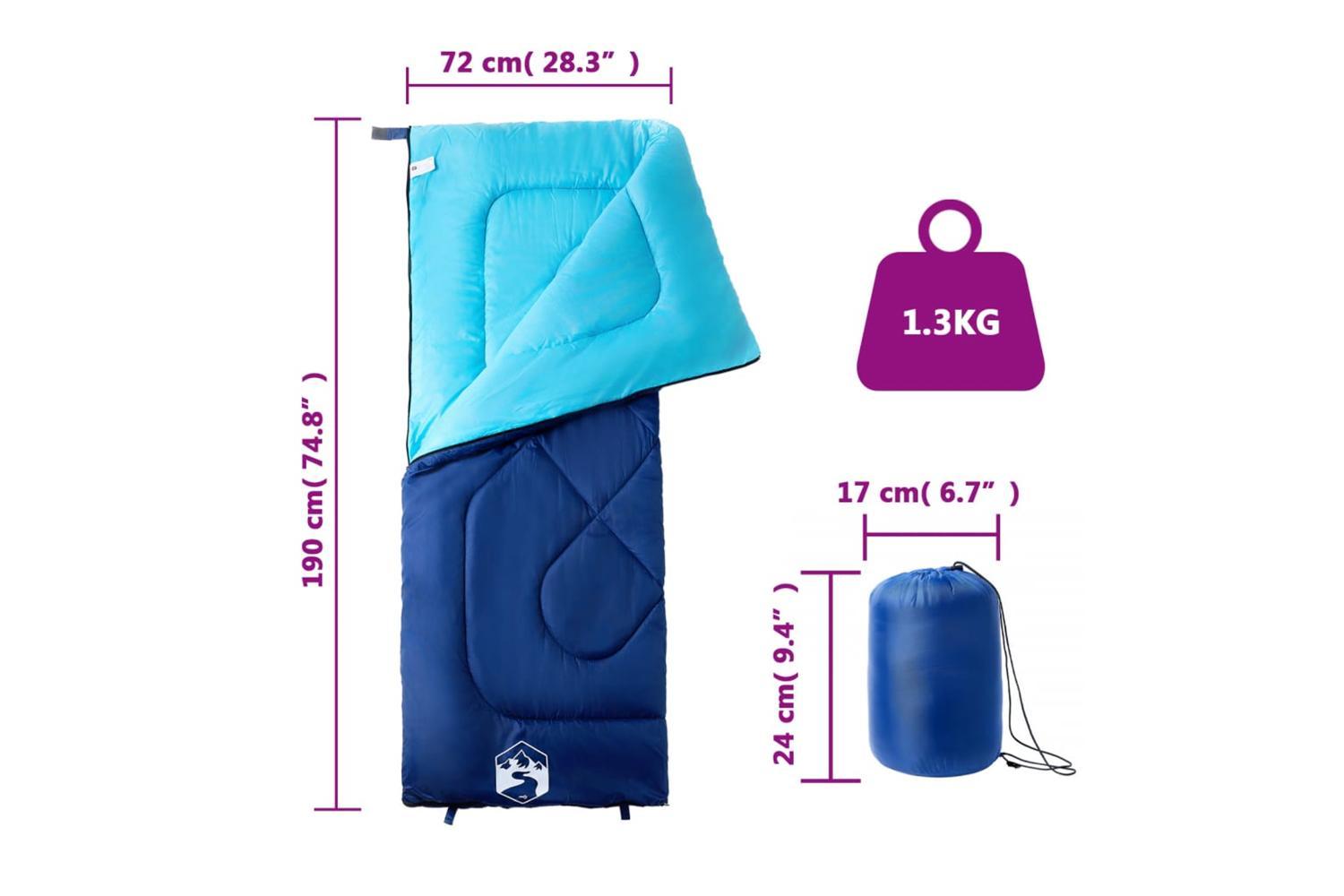 Vidaxl Sleeping Bag For Adults Camping 3 Seasons-5