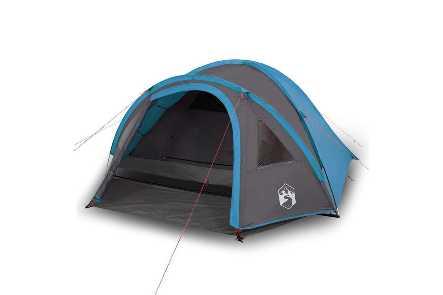 Vidaxl Camping Tent Dome 4-person Blue Waterproof-2