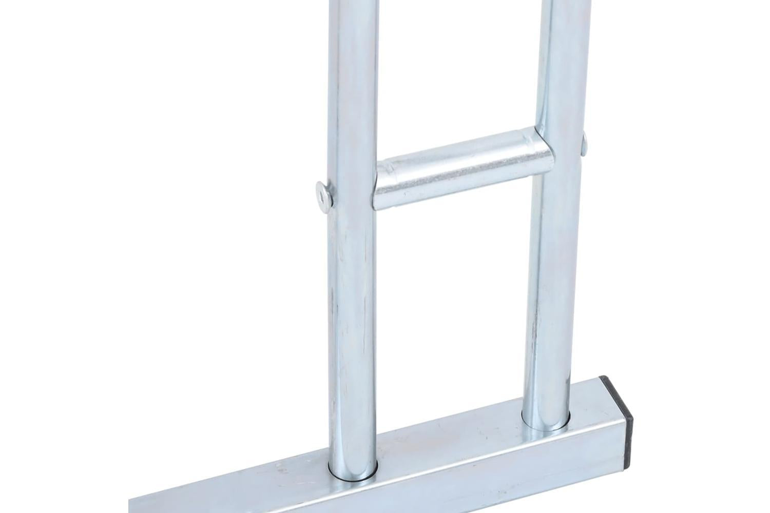 Vidaxl Bicycle Stand For 2 Bikes Floor Freestanding Galvanised Steel-6