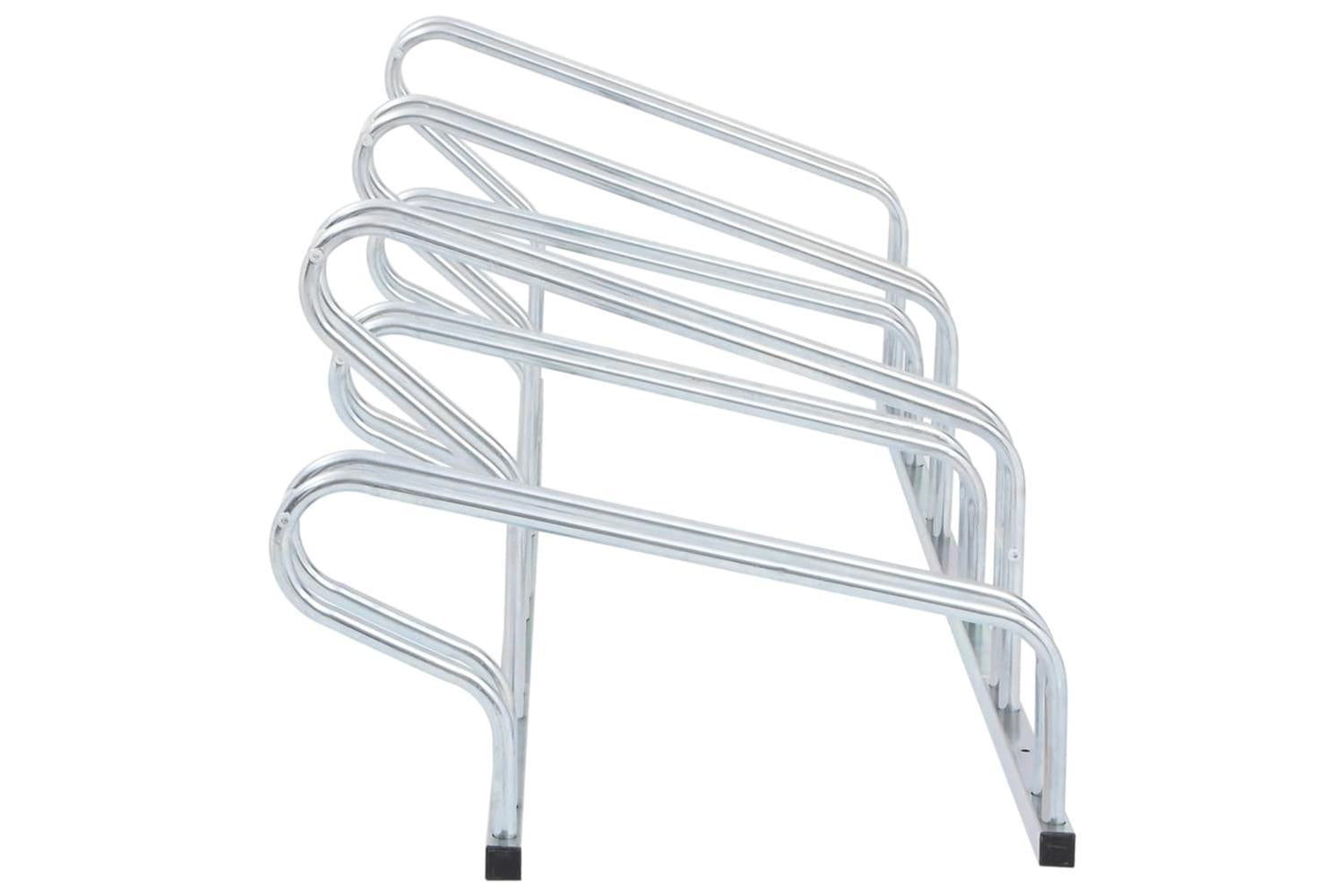 Vidaxl Bicycle Stand For 6 Bikes Floor Freestanding Galvanised Steel-4