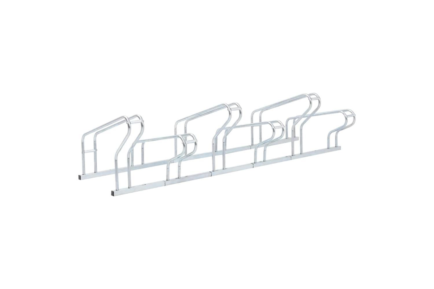 Vidaxl Bicycle Stand For 6 Bikes Floor Freestanding Galvanised Steel-5