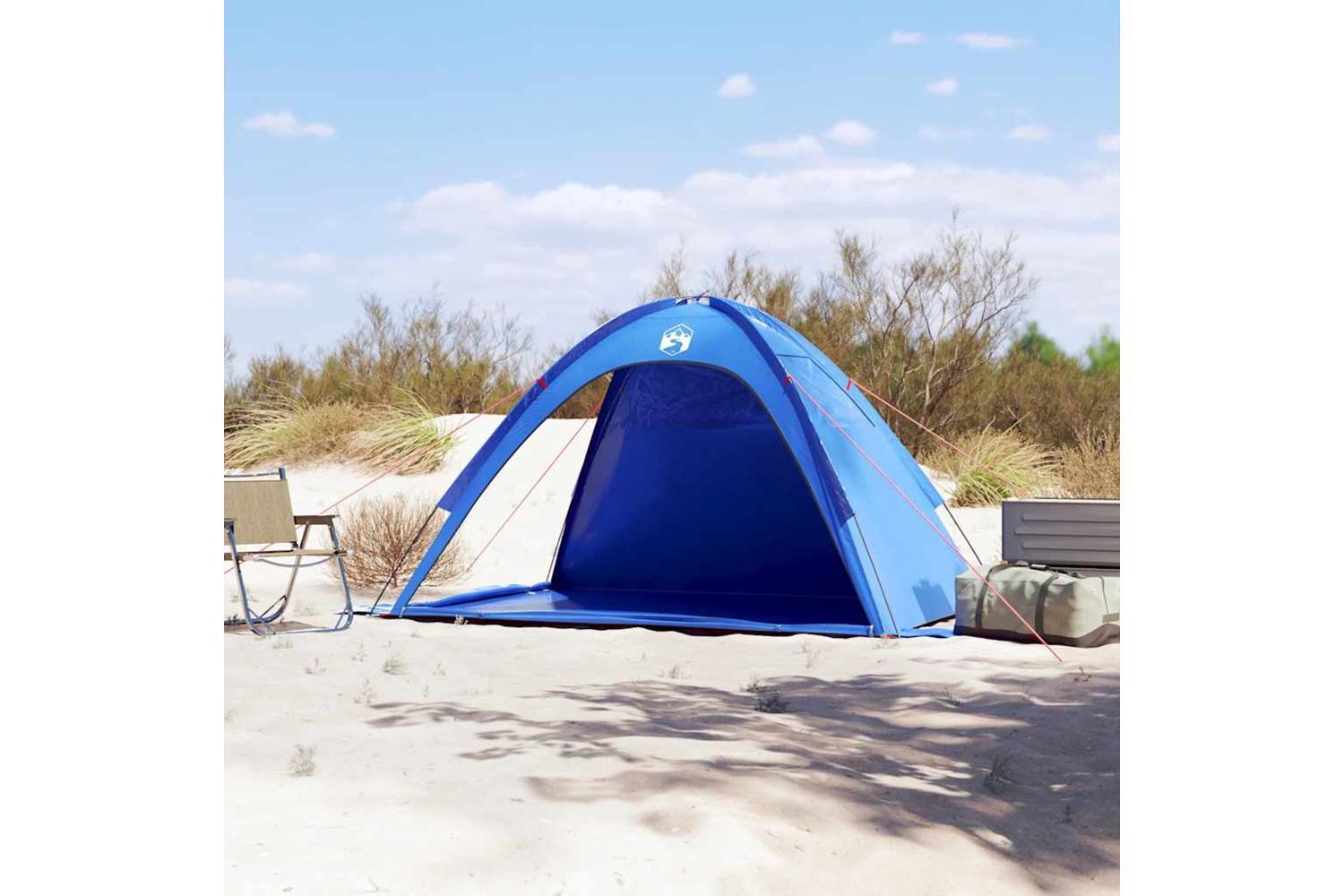 Vidaxl Beach Tent Azure Blue Waterproof-3