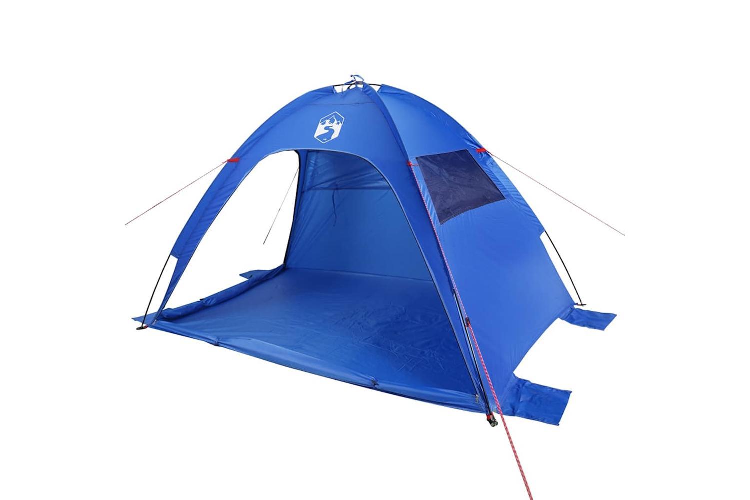 Vidaxl Beach Tent Azure Blue Waterproof-4