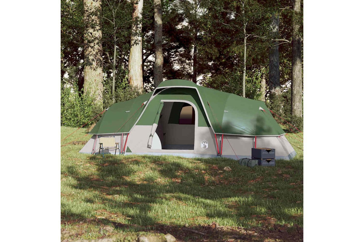 Vidaxl Family Tent Dome 11-person Green Waterproof-3