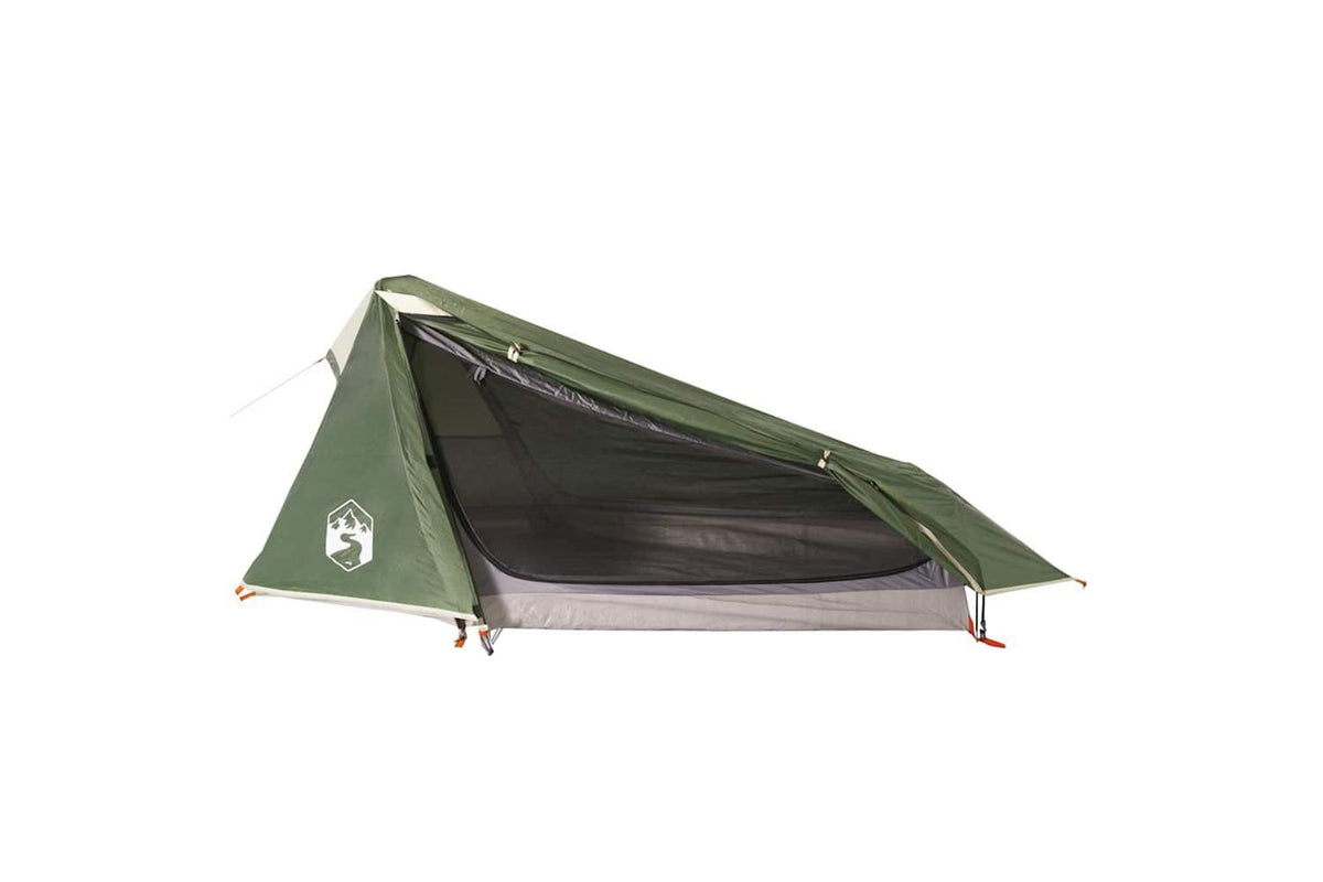 Vidaxl Camping Tent Tunnel 1-person Green Waterproof-2