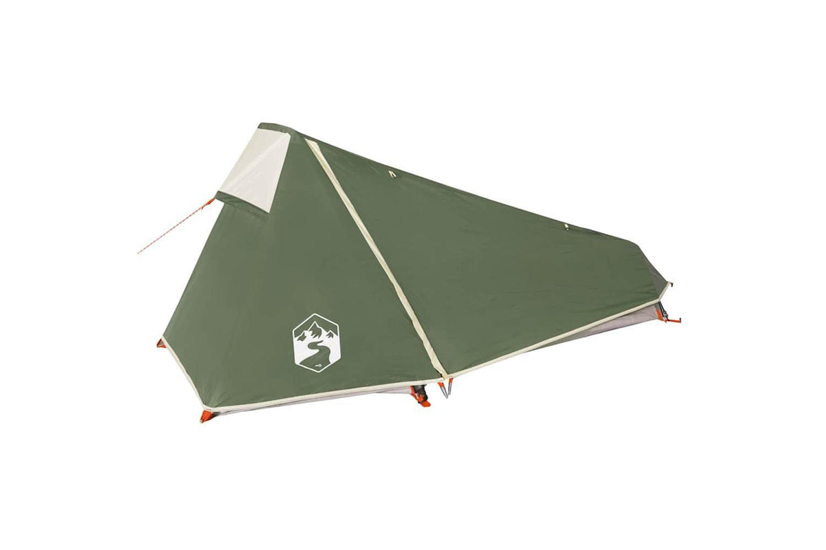 Vidaxl Camping Tent Tunnel 1-person Green Waterproof-5