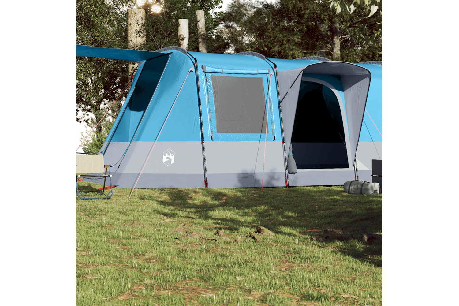 Vidaxl Camping Tent Tunnel 4-person Blue Waterproof-3