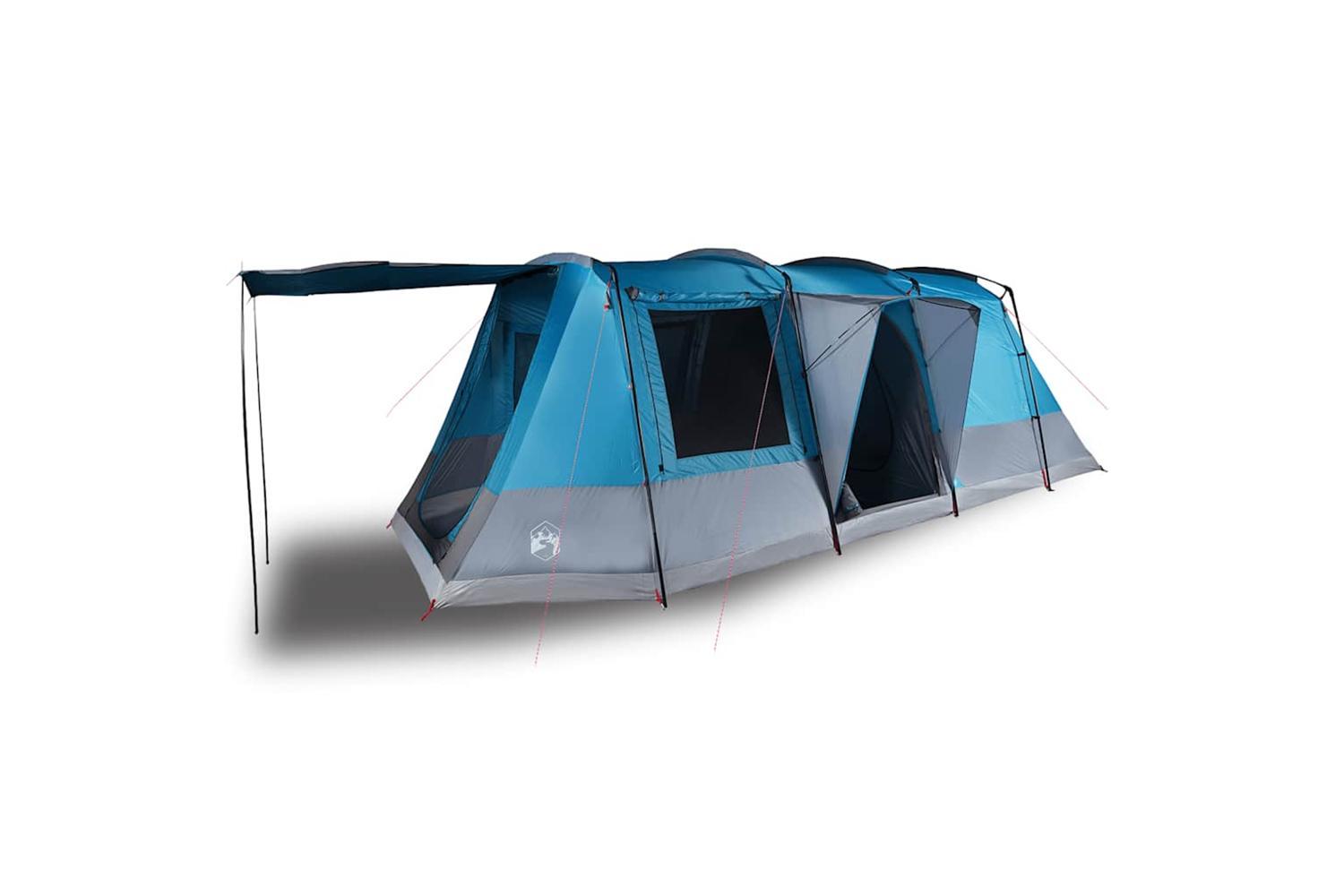 Vidaxl Camping Tent Tunnel 4-person Blue Waterproof-4