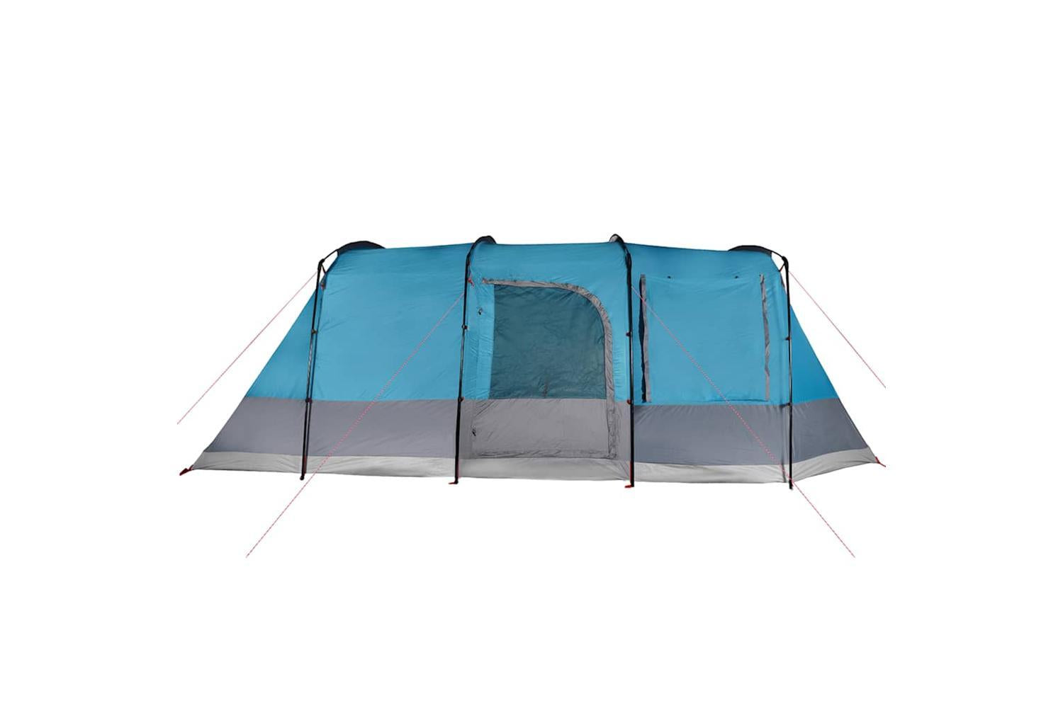 Vidaxl Camping Tent Tunnel 4-person Blue Waterproof-10