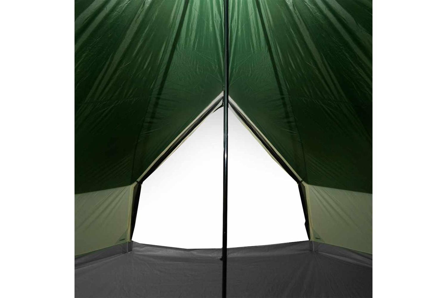 Vidaxl Family Tent Tipi 6-person Green Waterproof-10