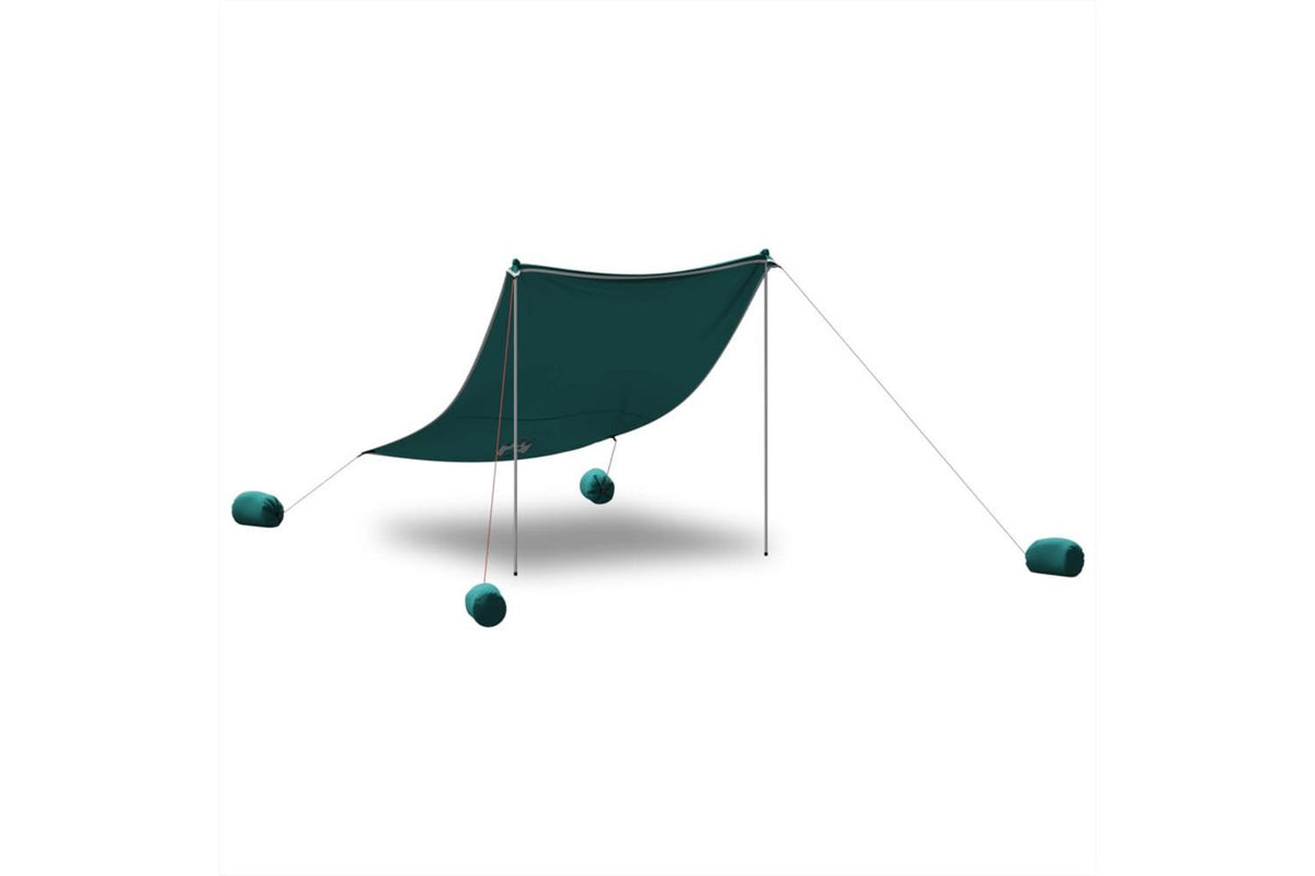 Vidaxl Beach Canopy With Sand Anchors Green 214x236 Cm-3