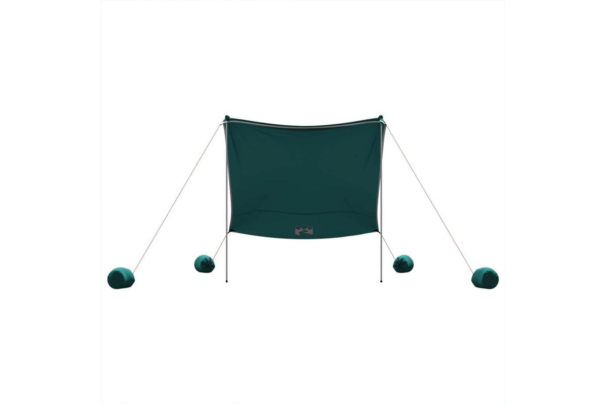 Vidaxl Beach Canopy With Sand Anchors Green 214x236 Cm-4