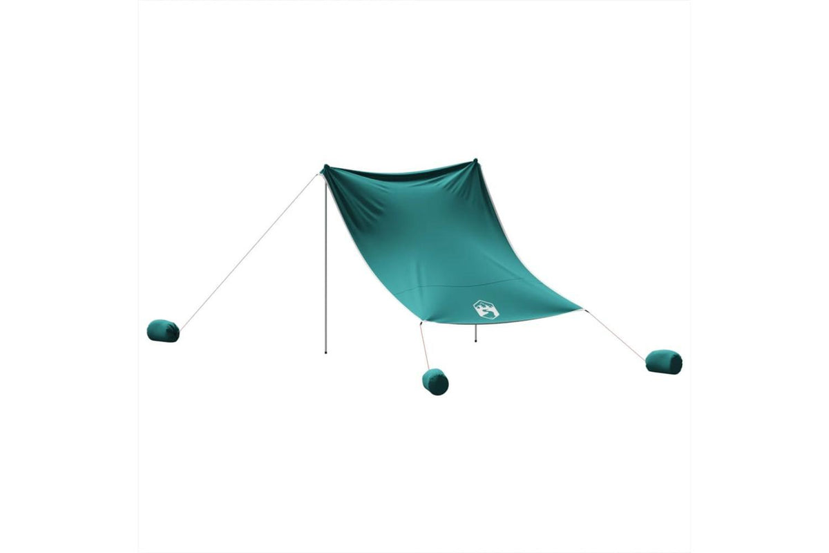 Vidaxl Beach Canopy With Sand Anchors Green 214x236 Cm-6
