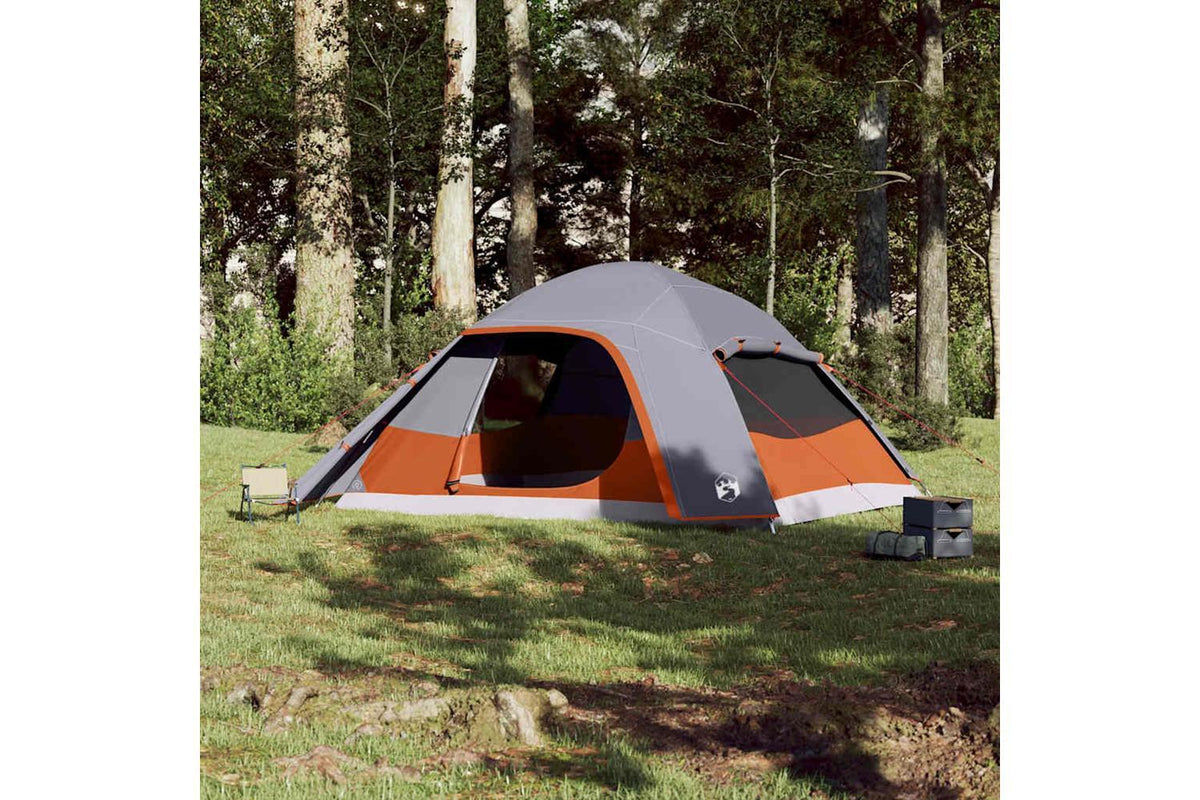 Vidaxl Family Tent Dome 6-person Grey Waterproof-3