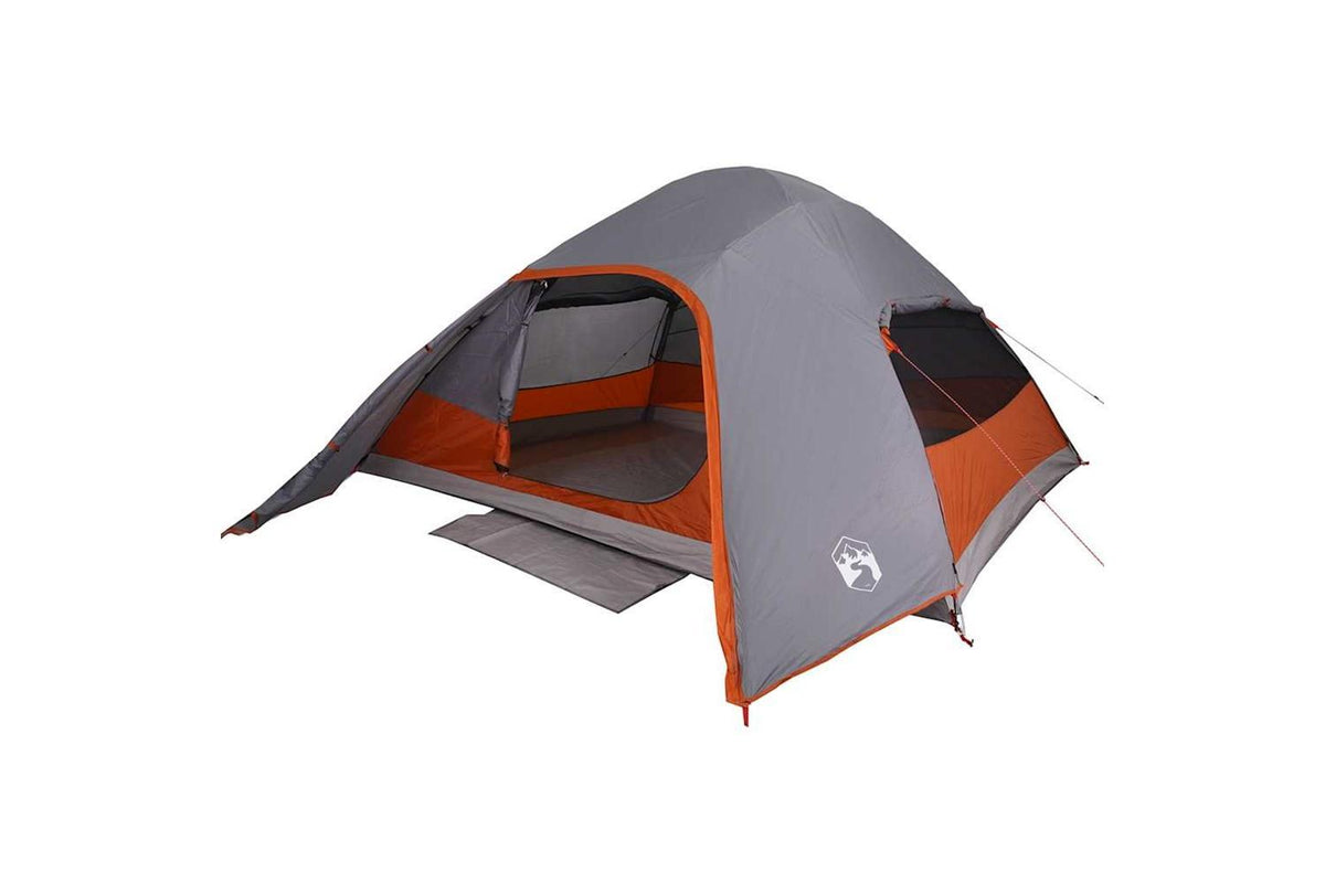 Vidaxl Family Tent Dome 6-person Grey Waterproof-5