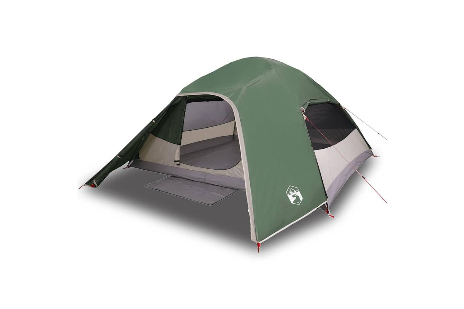 Vidaxl Camping Tent Dome 4-person Green Waterproof-2