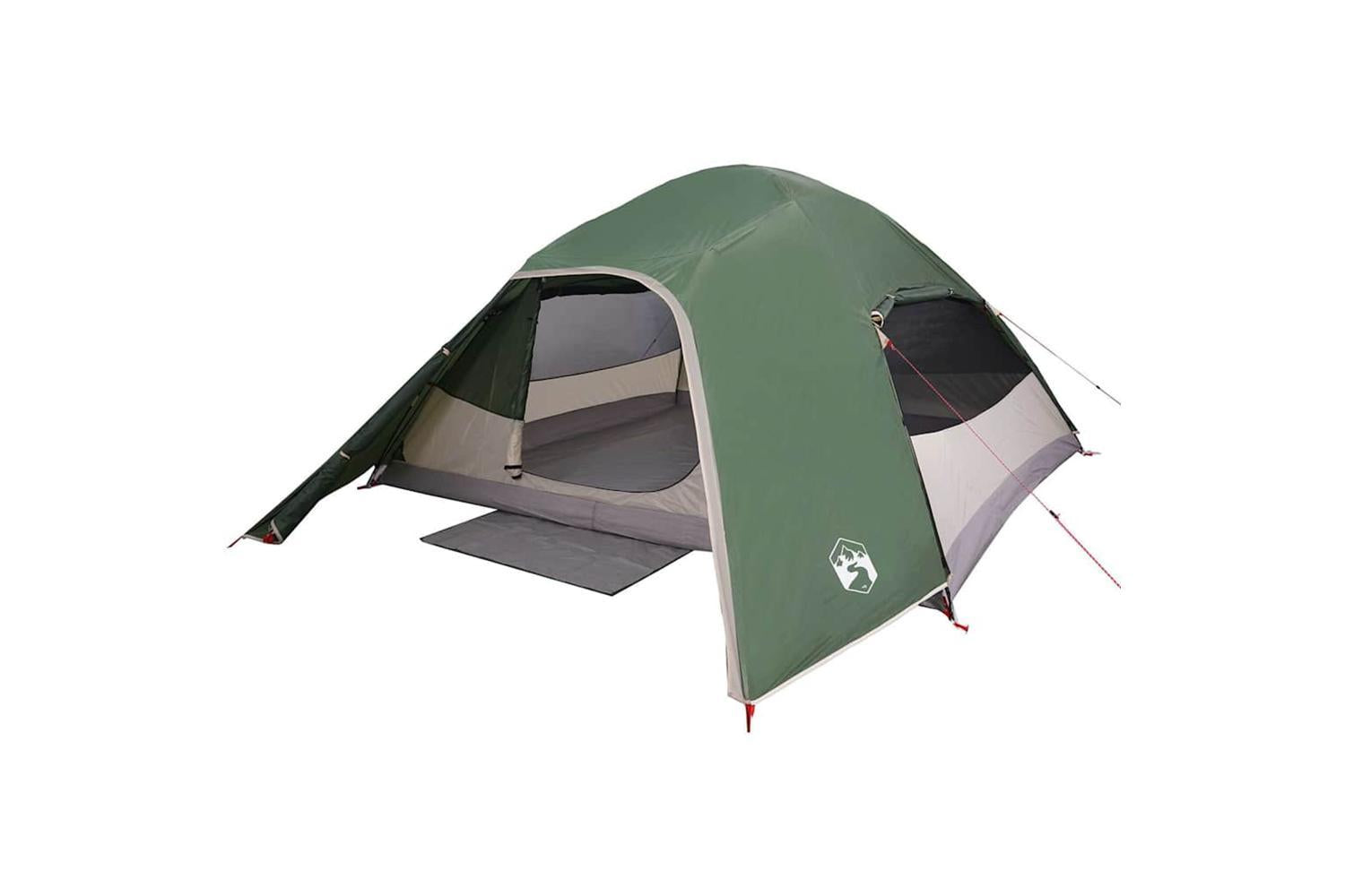Vidaxl Camping Tent Dome 4-person Green Waterproof-3