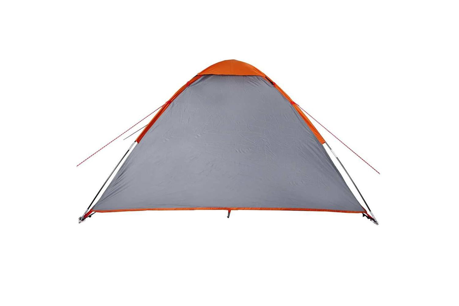 Vidaxl Camping Tent Dome 4-person Grey And Orange Waterproof-10