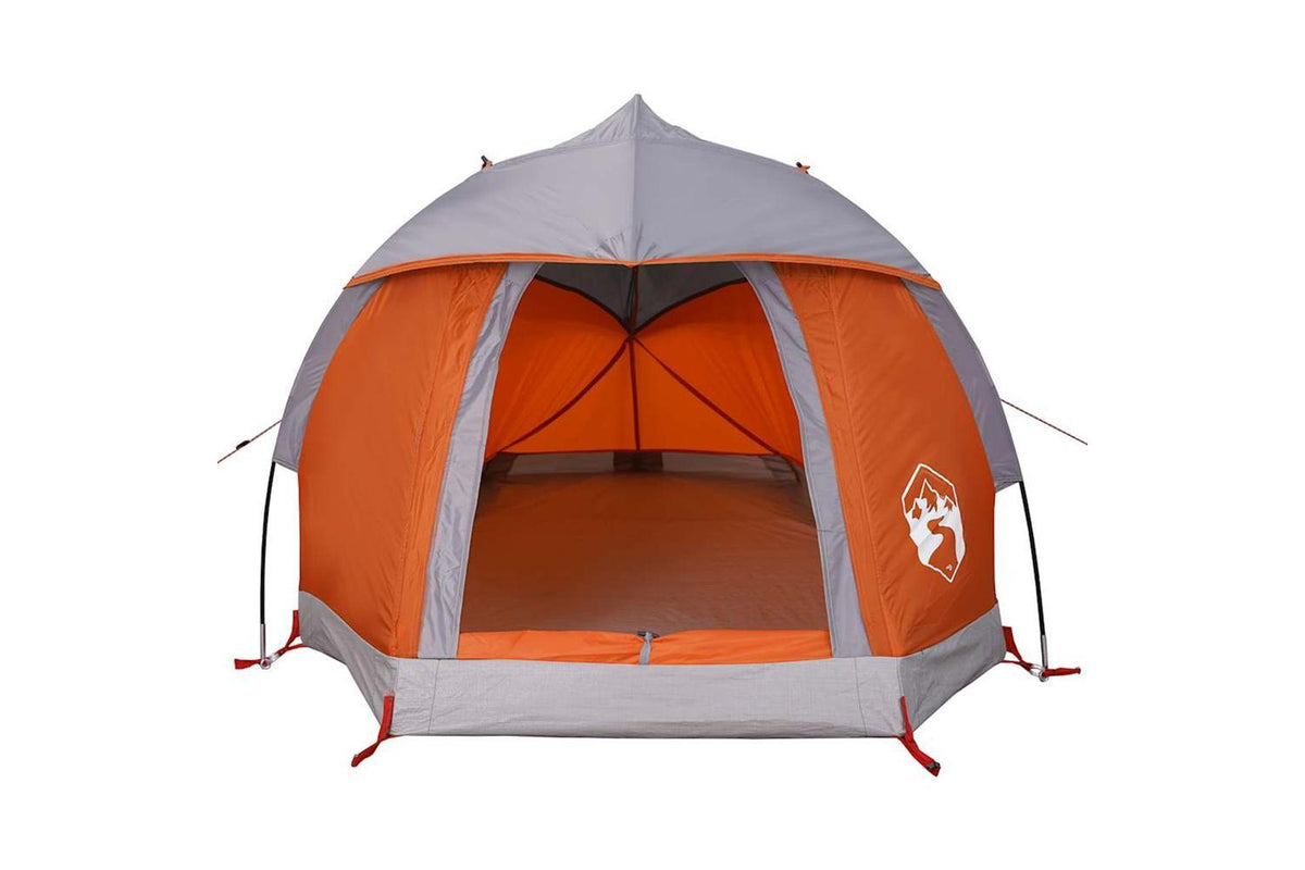 Vidaxl Camping Tent Dome 1-person Grey And Orange Waterproof-7