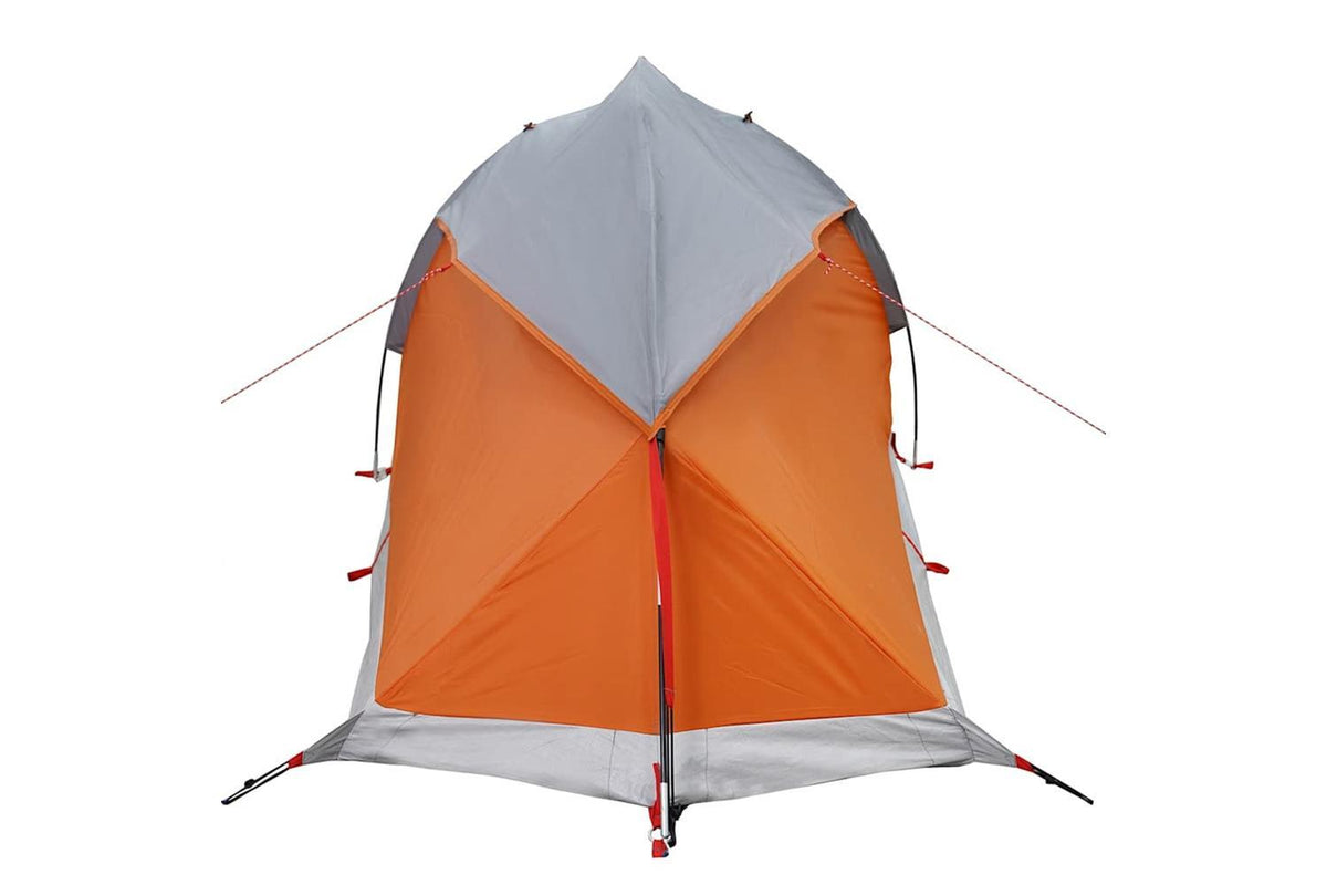 Vidaxl Camping Tent Dome 1-person Grey And Orange Waterproof-9